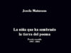 «La niña que ha sembrado la tierra del poema», de Josela Maturana